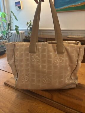 Chanel Beige Travel Ligne Tote